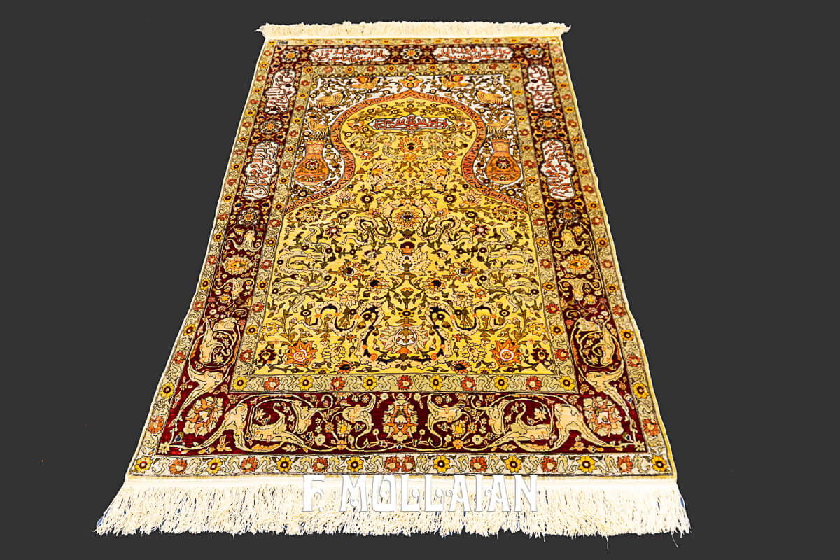 Tappeto Anatolico Herekeh in Seta Extra Fine n°:691963